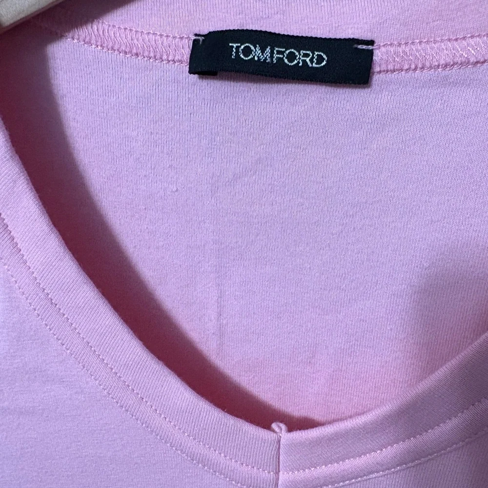Tom Ford Stretch Cotton V Neck T Shirt - Picture 2 of 3
